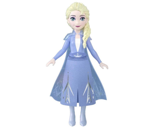 Mattel Disney Elsa Princess Frozen 9cm Articulated Mini Doll Dark Blue Outfit