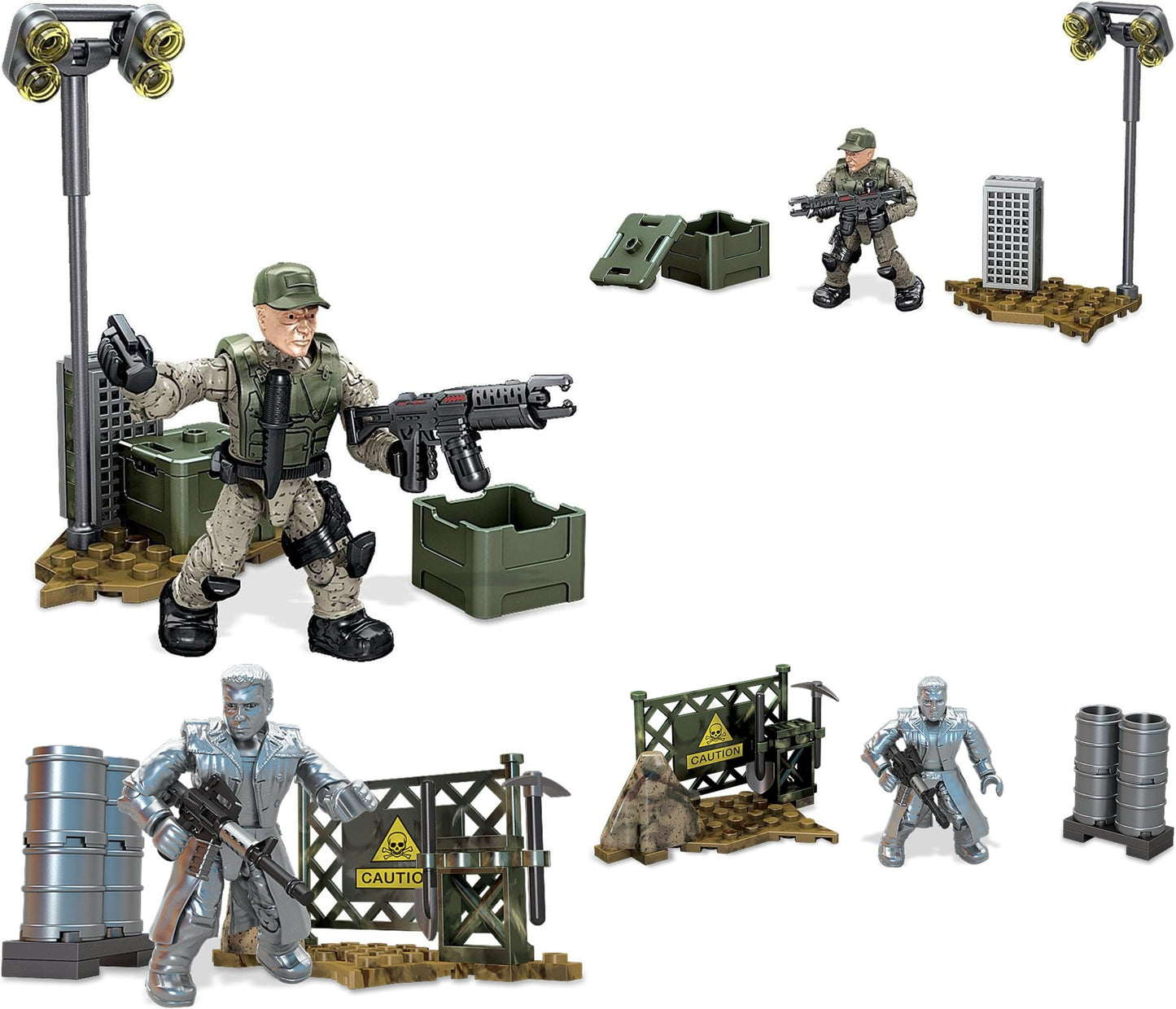 Mega Bloks Terminator Genisys – T-1000 & Resistance Soldier Figures Toy CNF99