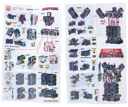 EMCO Pocket Morphers Series 3 Complete Set (10 Figures) – Combine & Create Digitron