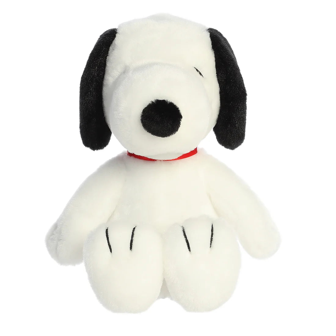 Peanuts Floppy Snoopy Stuffed Animal Soft Toy 8" White Red Collar - Officially Licensed