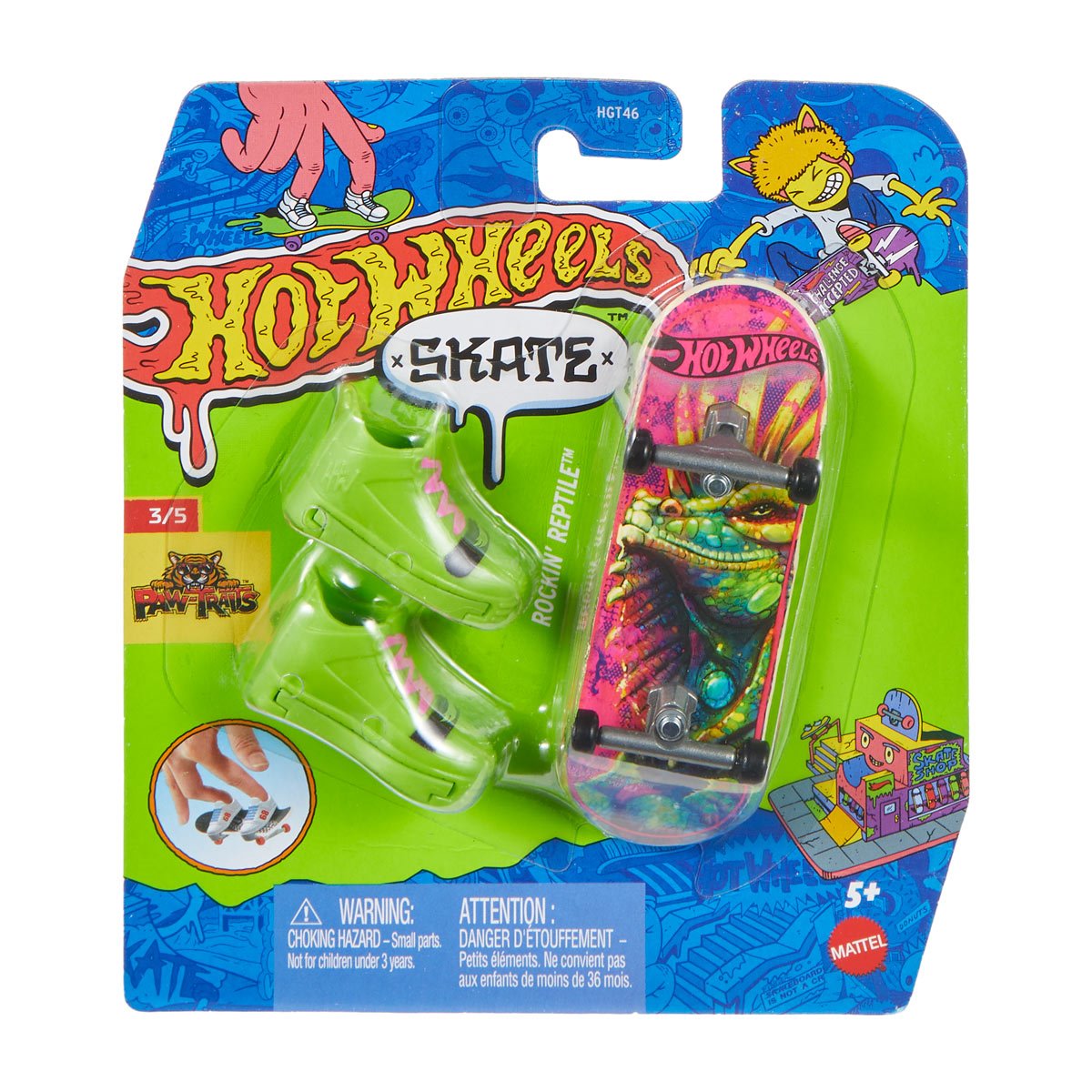 Hot Wheels Skate Tony Hawk Fingerboard & Shoes – Assorted Design | Mattel