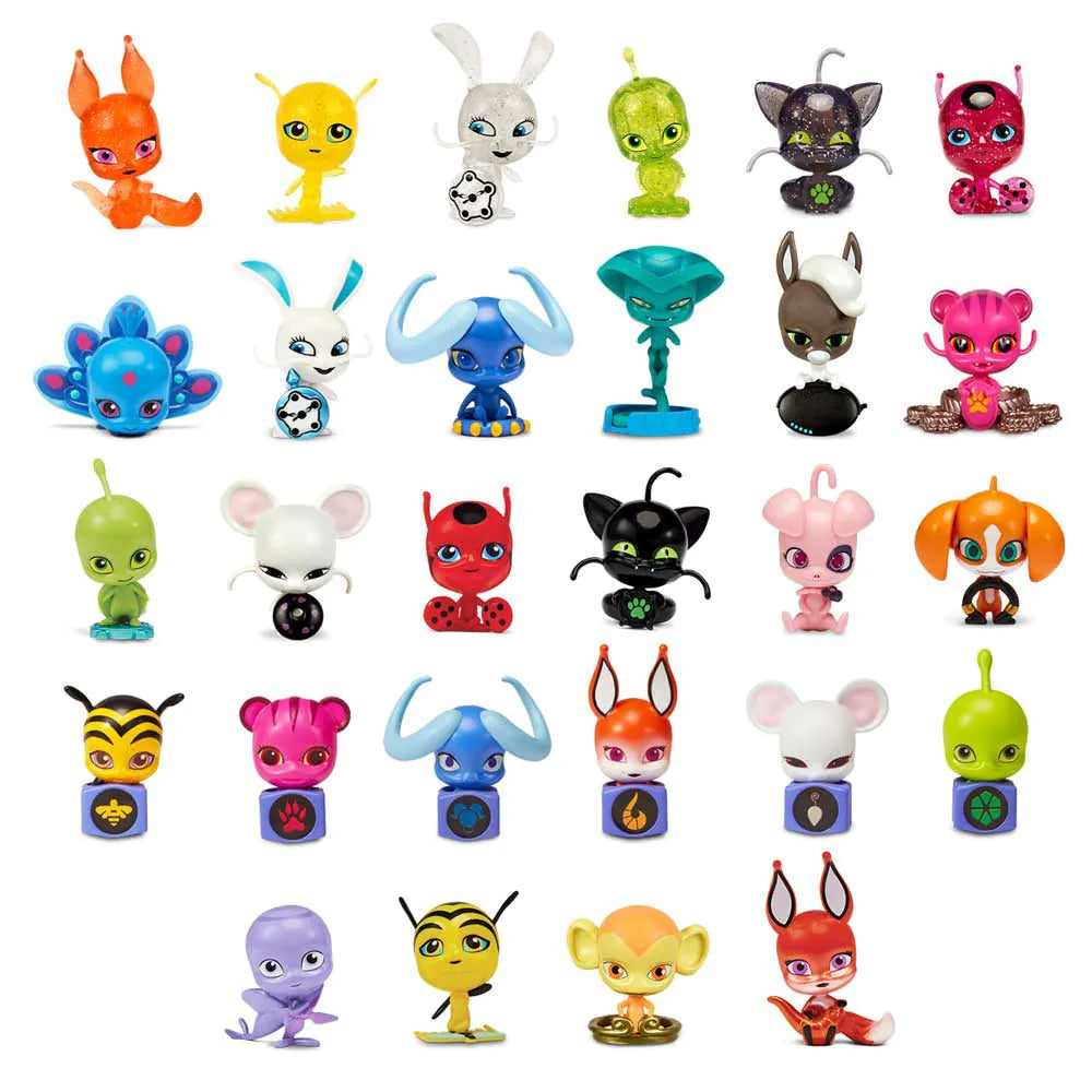 ZAG Heroez Miraculous Ladybug Kwami Surprise Mini Figure 50500 – Original, Glitter & Monarch Ring Series | Pick Your Character