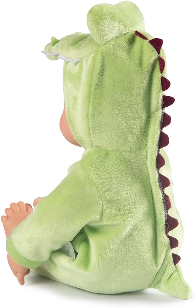 Smoby MiniKiss Crocodile Baby Doll 30cm – Soft Body Doll with Kissing Sound | Ages 12 Months+