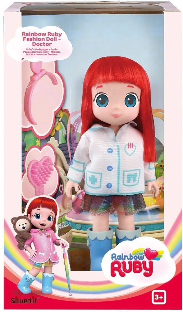 Rainbow Ruby Doctor Fashion Doll 20cm w/ Accessories – Silverlit