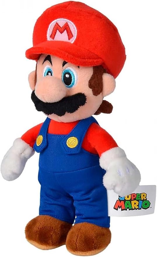 Simba Toys Official Super Mario Plush Toy 8" Luigi Toad Mario Yoshi