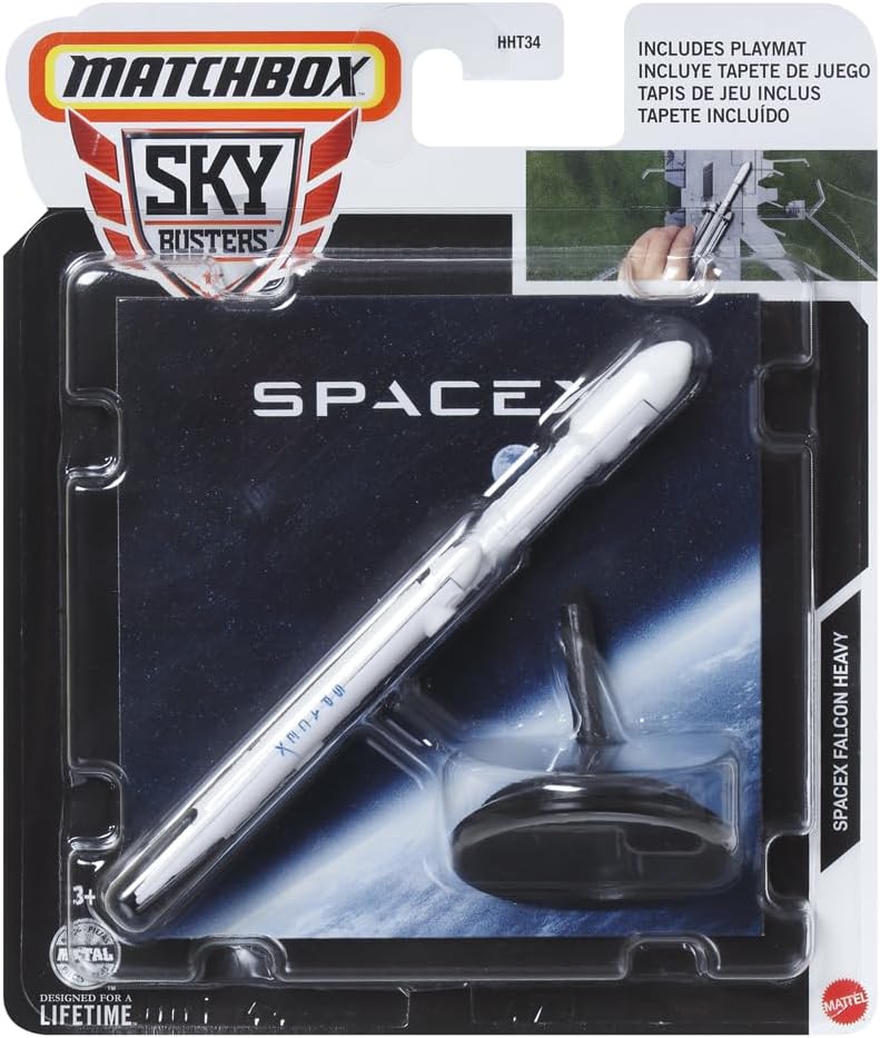 Matchbox Sky Busters HHT44 SpaceX Falcon Heavy – Detailed Diecast Rocket Model