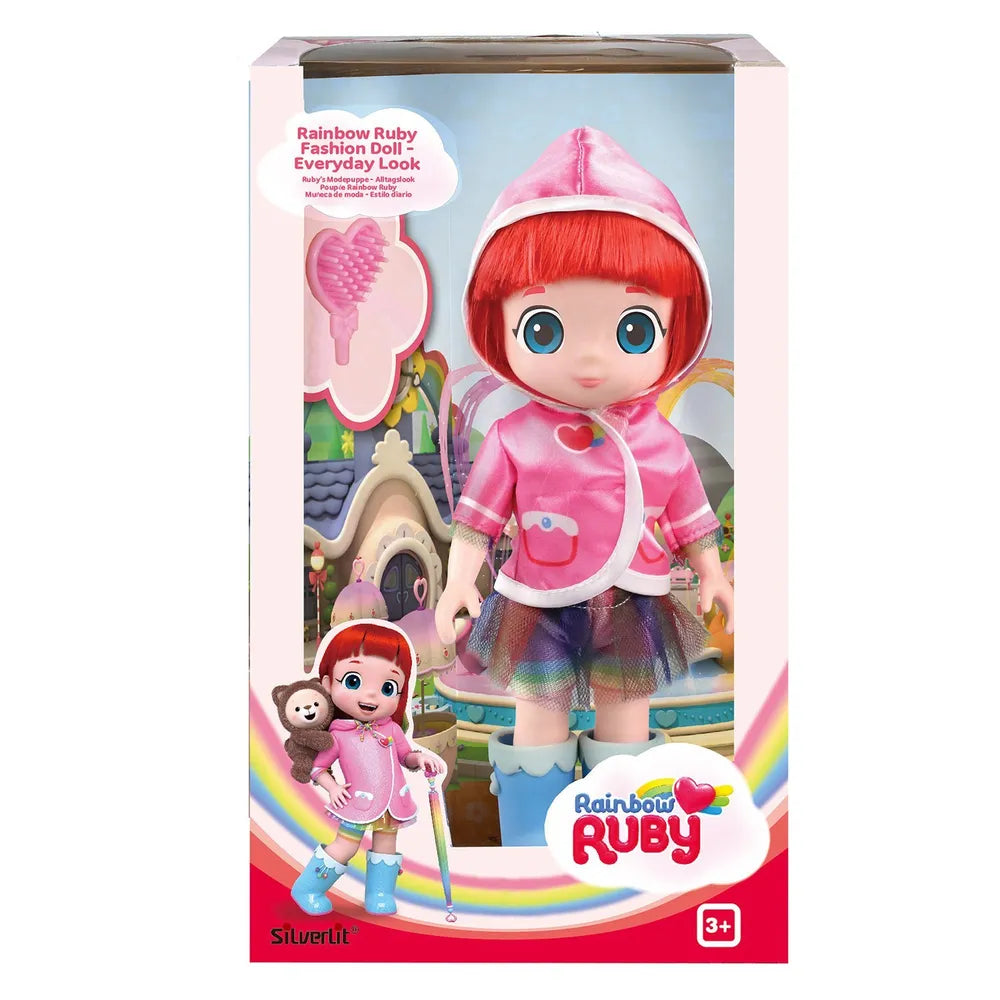 Rainbow Ruby Everyday Look Fashion Doll 20cm w/ Accessories – Silverlit
