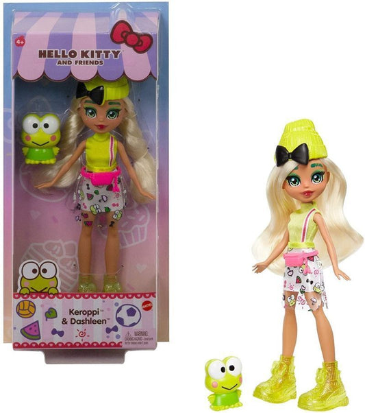 Mattel Sanrio Hello Kitty & Friends Keroppi Figure & Dashleen Doll 10-Inch Collectible (GWW99)