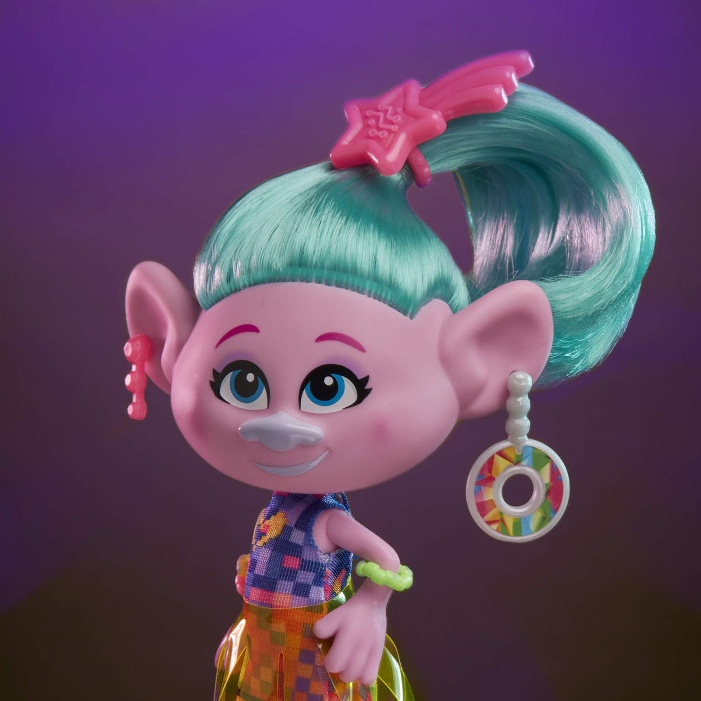 DreamWorks Trolls World Tour Glam Satin Fashion Doll by Hasbro