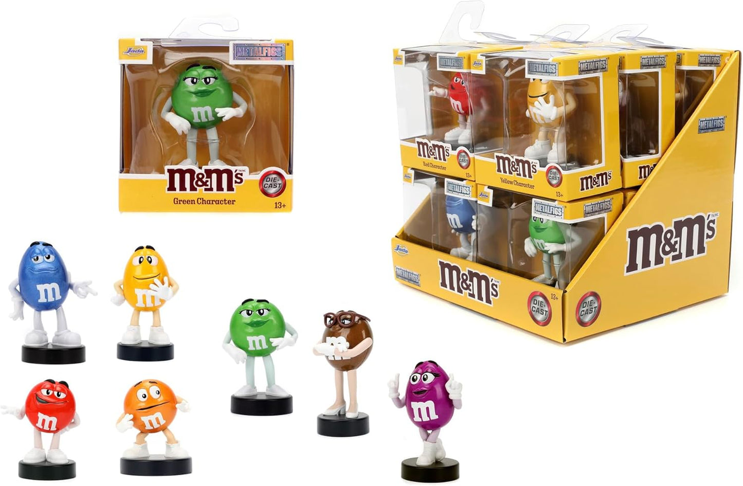 Jada Toys Metalfigs M&M's 2.5" Figures Wave 1 Assortment