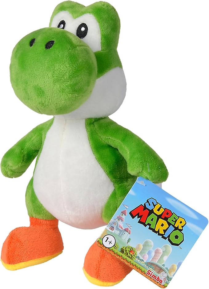 Simba Toys Official Super Mario Plush Toy 8" Luigi Toad Mario Yoshi