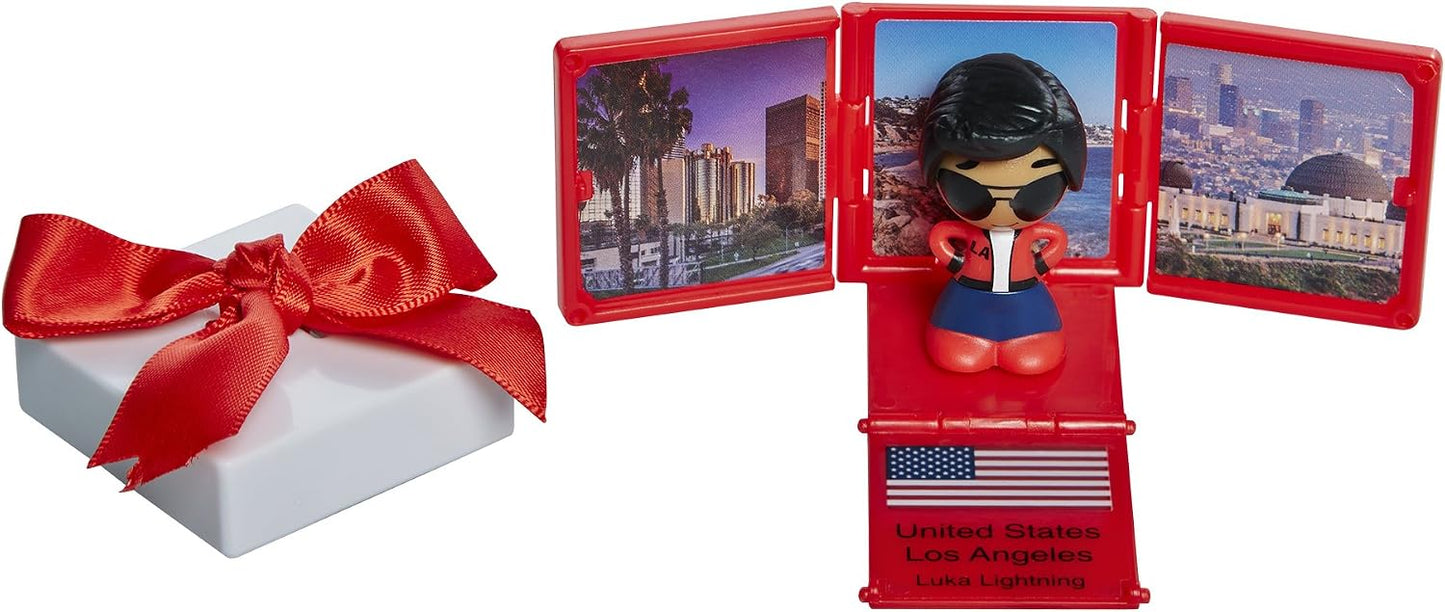 Jakks Pacific Gift’ems Pink Sports Car with Exclusive Boy Driver – Collectible Mini Doll Playset