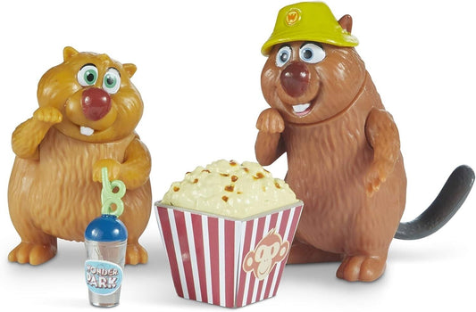 Wonder Park Action Mini Figure – Gus & Cooper & Popcorn and Souvenir Cup – Collectible Toy