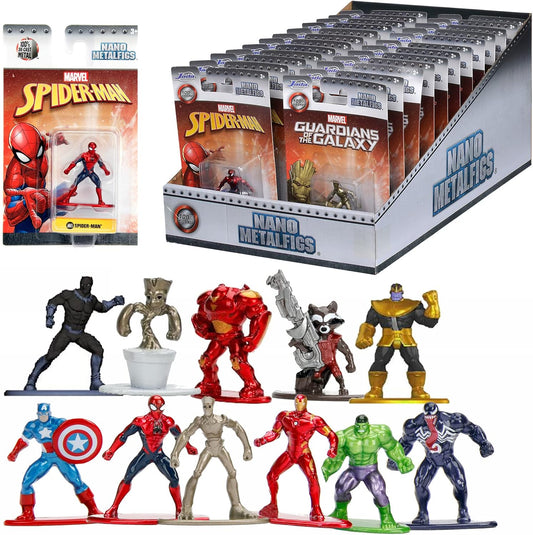 Jada Marvel Nano Metalfigs 1:65 Die-Cast Figure – Choose Your Character | Collectible Marvel Figures