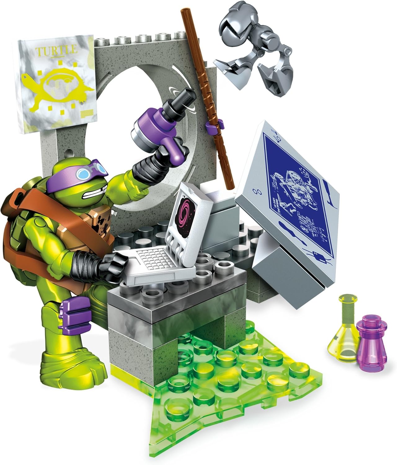 Mega Construx Teenage Mutant Ninja Turtles Donnie Mouser Attack DXY12 46 pcs