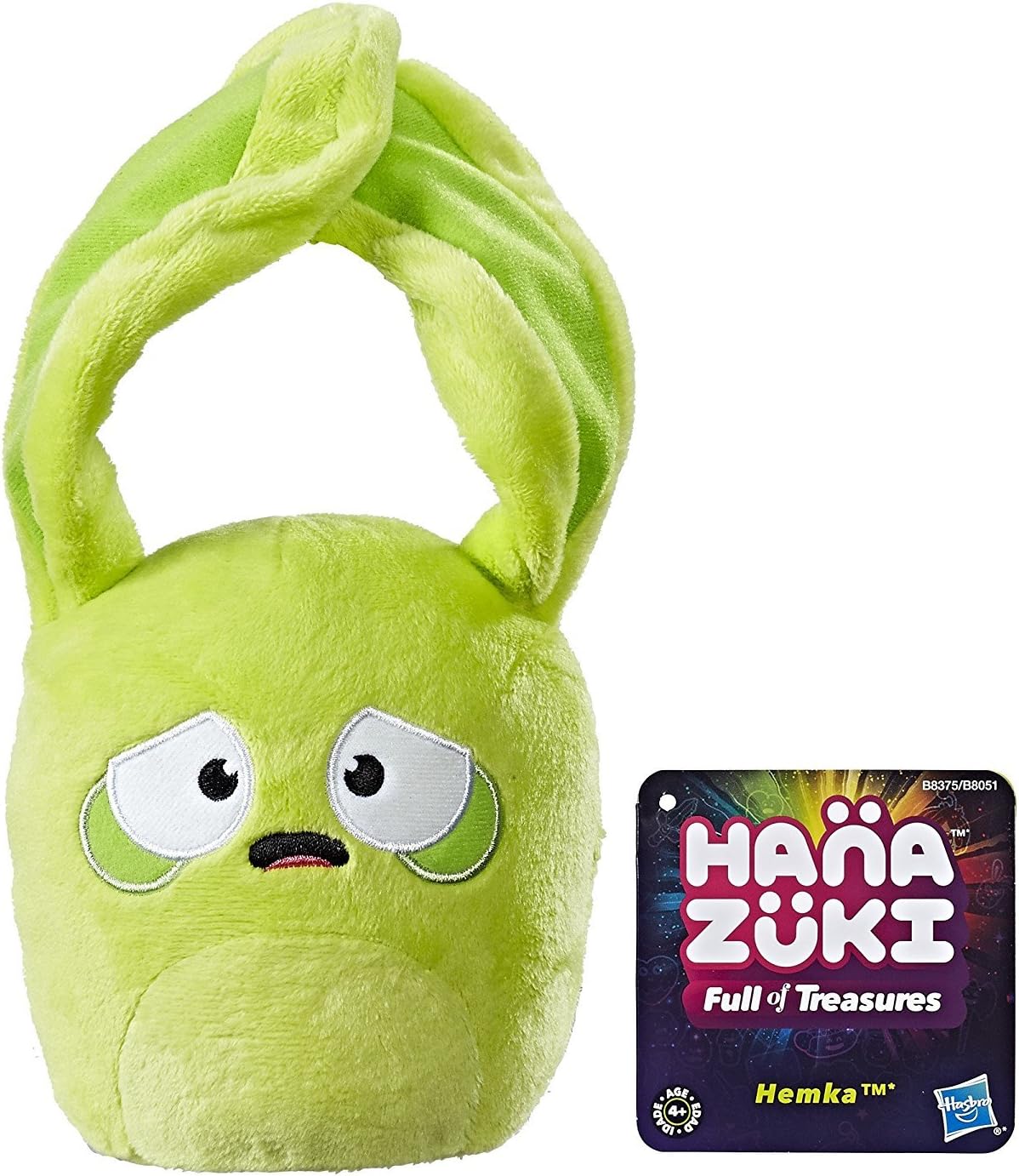 Hanazuki Full Of Treasures Hemka Green Scared Plush Toy by Hasbro