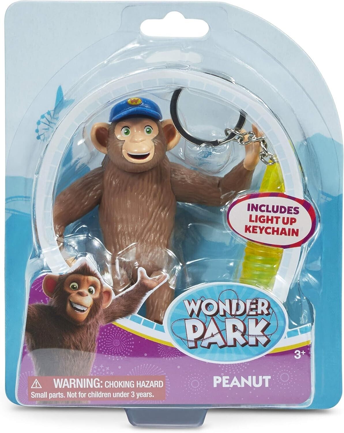 Wonder Park Action Mini Figures – Peanut & Light Up Keychain – Collectible Toy