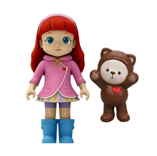 Silverlit Rainbow Ruby Dolls 2-Pack Set Ruby & Choco Bear Figures for Creative Play
