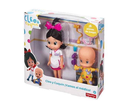 Cleo & Cuquin Doctor Set – Telerín Family Playset by Fisher-Price Mattel