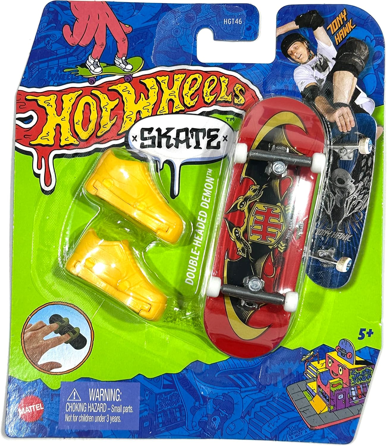 Hot Wheels Skate Tony Hawk Fingerboard & Shoes – Assorted Design | Mattel
