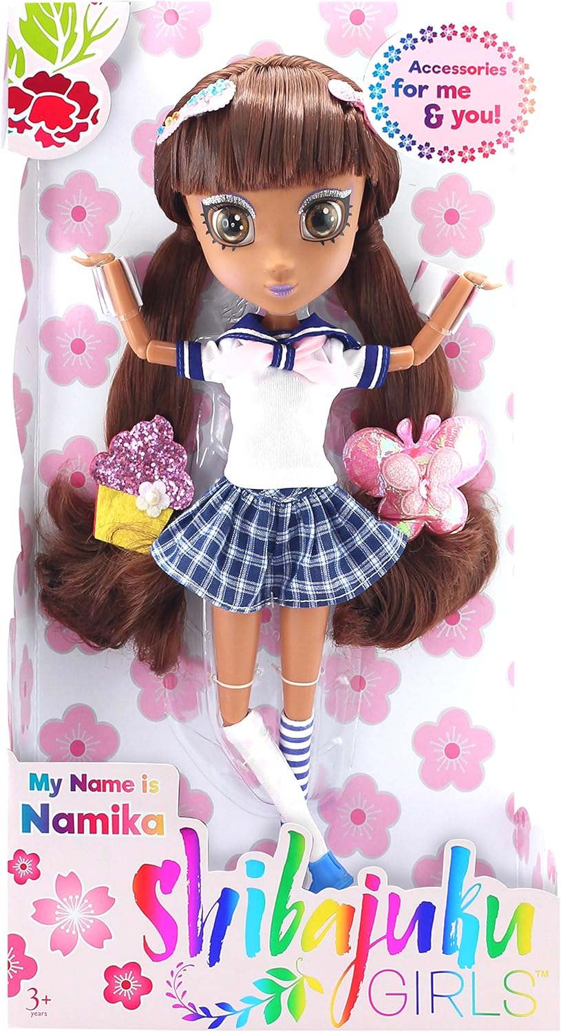 Shibajuku Girls Namika 13” Fashion Doll – Harajuku Style Collectible Doll with Accessories