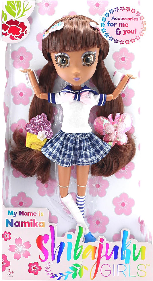 Shibajuku Girls Namika 13” Fashion Doll – Harajuku Style Collectible Doll with Accessories