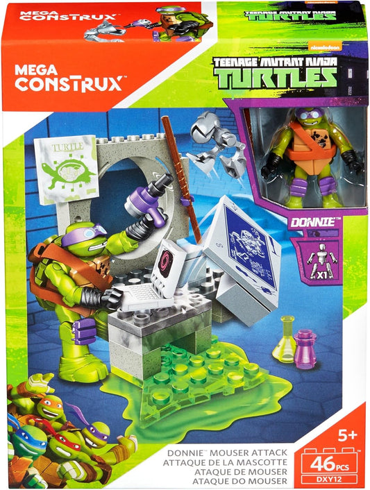 Mega Construx Teenage Mutant Ninja Turtles Donnie Mouser Attack DXY12 46 pcs