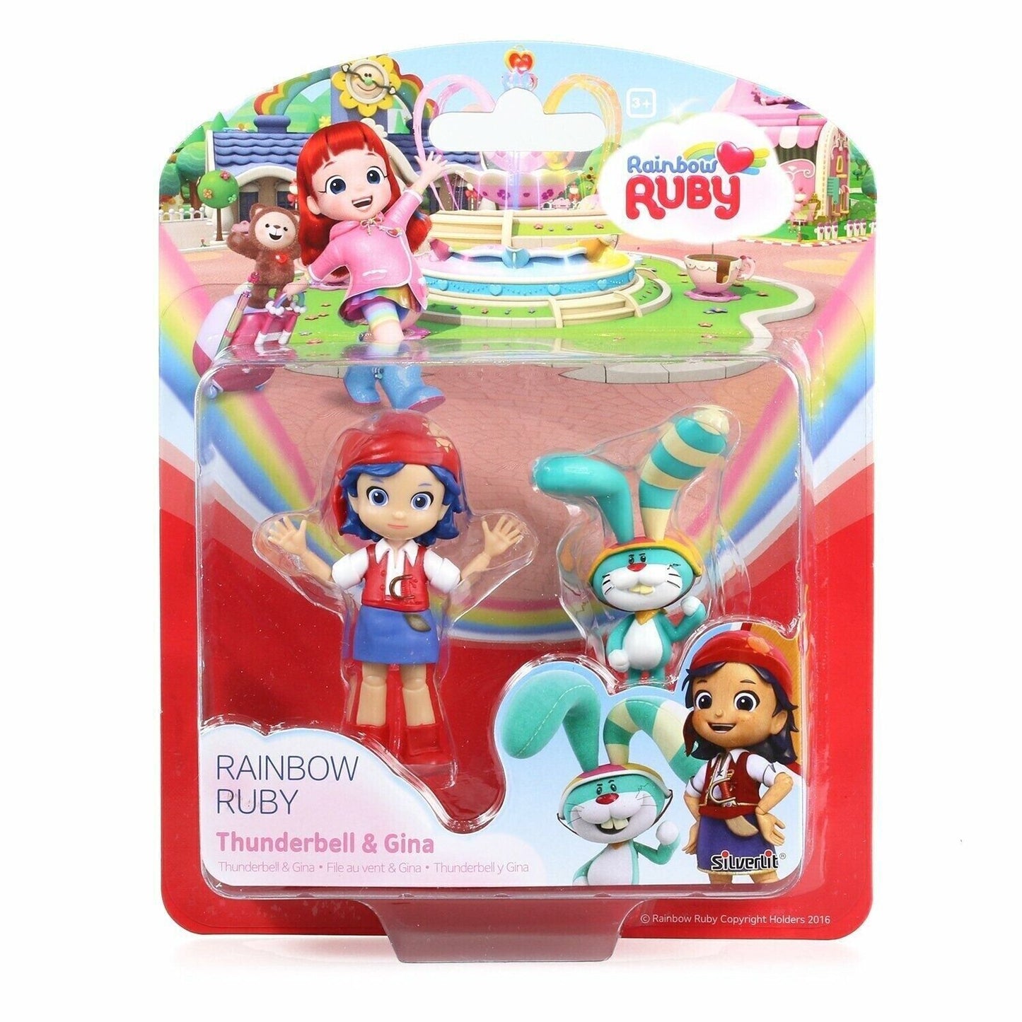 Silverlit Rainbow Ruby Dolls 2-Pack – Thunderbell & Gina Figures for Creative Play