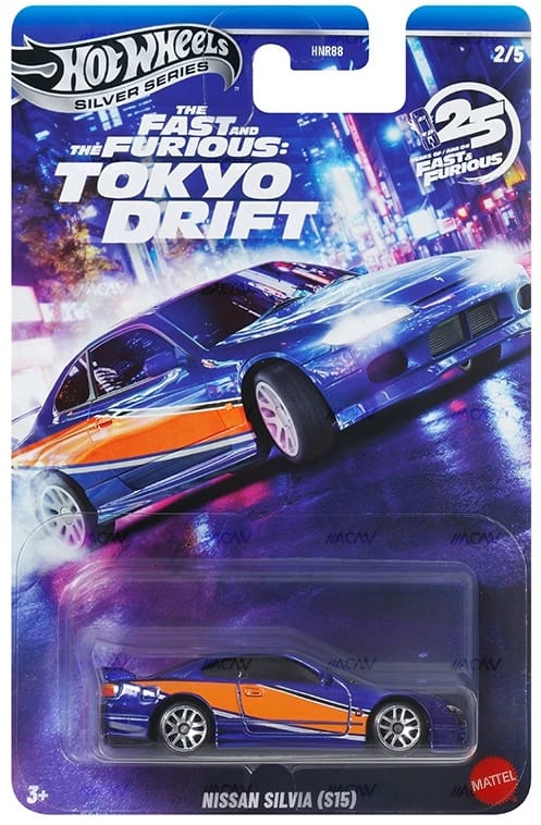 Hot Wheels 2026 Fast & Furious Tokyo Drift – Silver Series Die-Cast Car | Choose Your Model