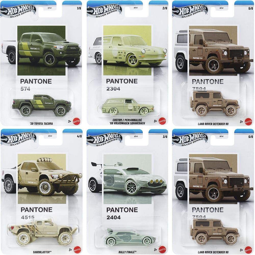 Hot Wheels 2026 Pantone Series Mix 2 – Silver Series Die-Cast Car | Choose Your Model