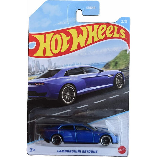 Hot Wheels Asst.HFW37 Luxury Sedans 2021 Lamborghini Estoque (2/5) 1:64 Scale Diecast Car