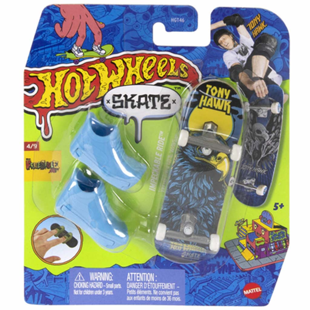 Hot Wheels Skate Tony Hawk Fingerboard & Shoes – Assorted Design | Mattel