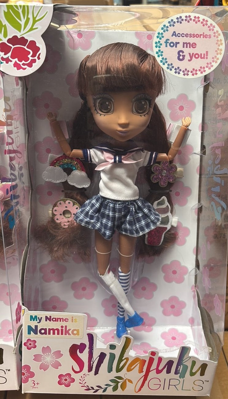 Shibajuku Girls Namika 13” Fashion Doll – Harajuku Style Collectible with Rainbow Accessories