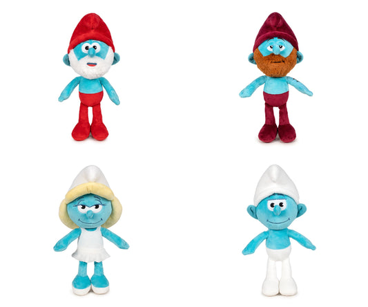 Giochi Preziosi The Smurfs Movie Plush Toy 32cm – Papa Smurf, Smurfette, Ken & Happy Smurf | Choose Your Character