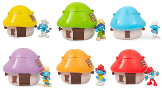 Giochi Preziosi The Smurfs Mushroom House Playset – Surprise Smurf Figure | Choose Your Color