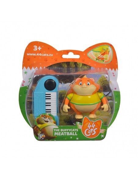 BUFFYCATS 44 Cats Figures & Accessories – Meatball Figure with Keyboard – Poseable 7cm Collectible