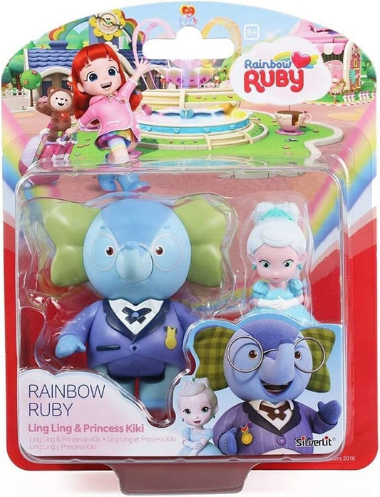 Silverlit Rainbow Ruby Dolls 2-Pack – Link Link & Princess Kikki Collectible Figures for Creative Play