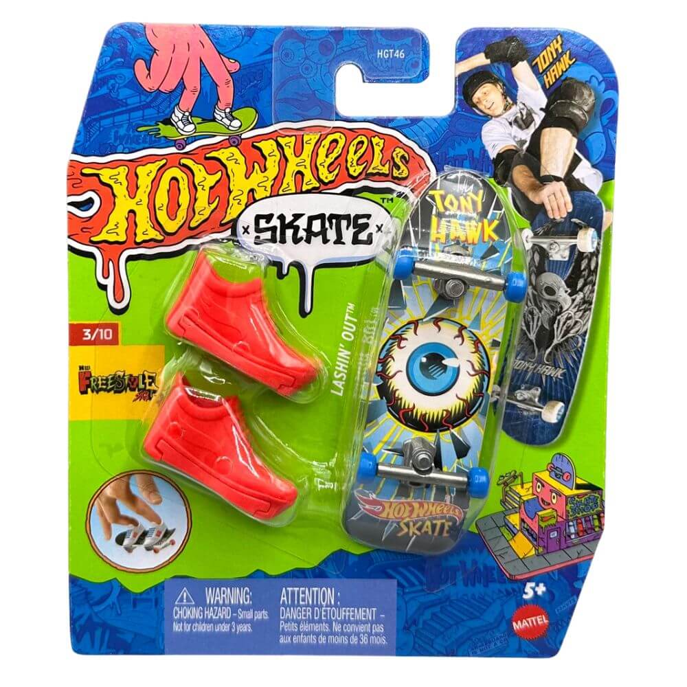 Hot Wheels Skate Tony Hawk Fingerboard & Shoes – Assorted Design | Mattel