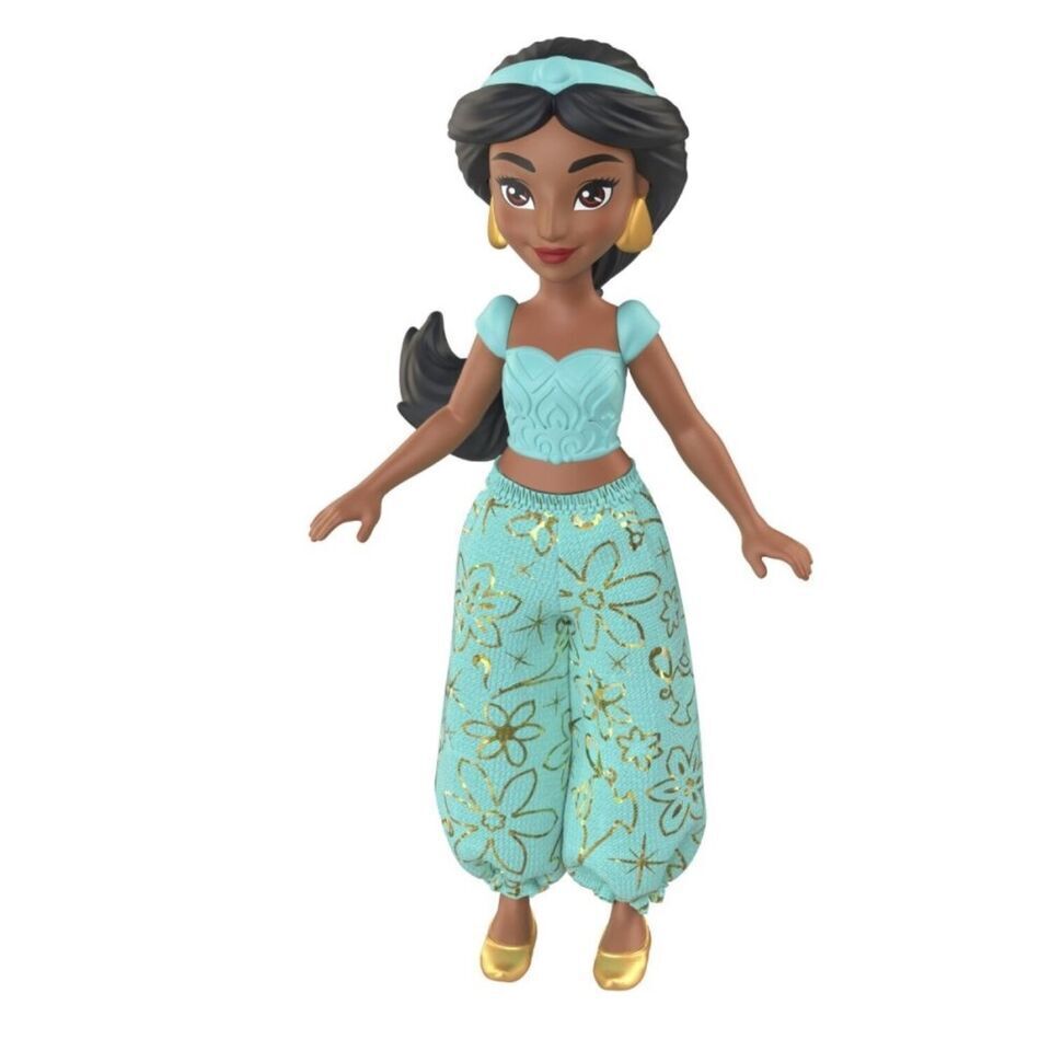 Mattel Disney Princess Jasmine 9 cm Articulated Mini Doll HLW69 – Blue Pants Outfit