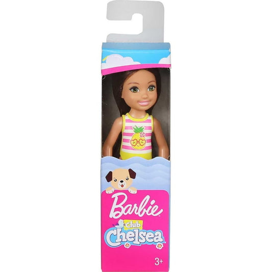 Barbie Chelsea Club Mini Girl Doll 14cm – Beach Pineapple Swim Outfit