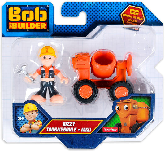 Fisher-Price Bob the Builder Die-Cast Vehicle CJG91 – Dizzy– Construction Toy Truck, 11x12 cm
