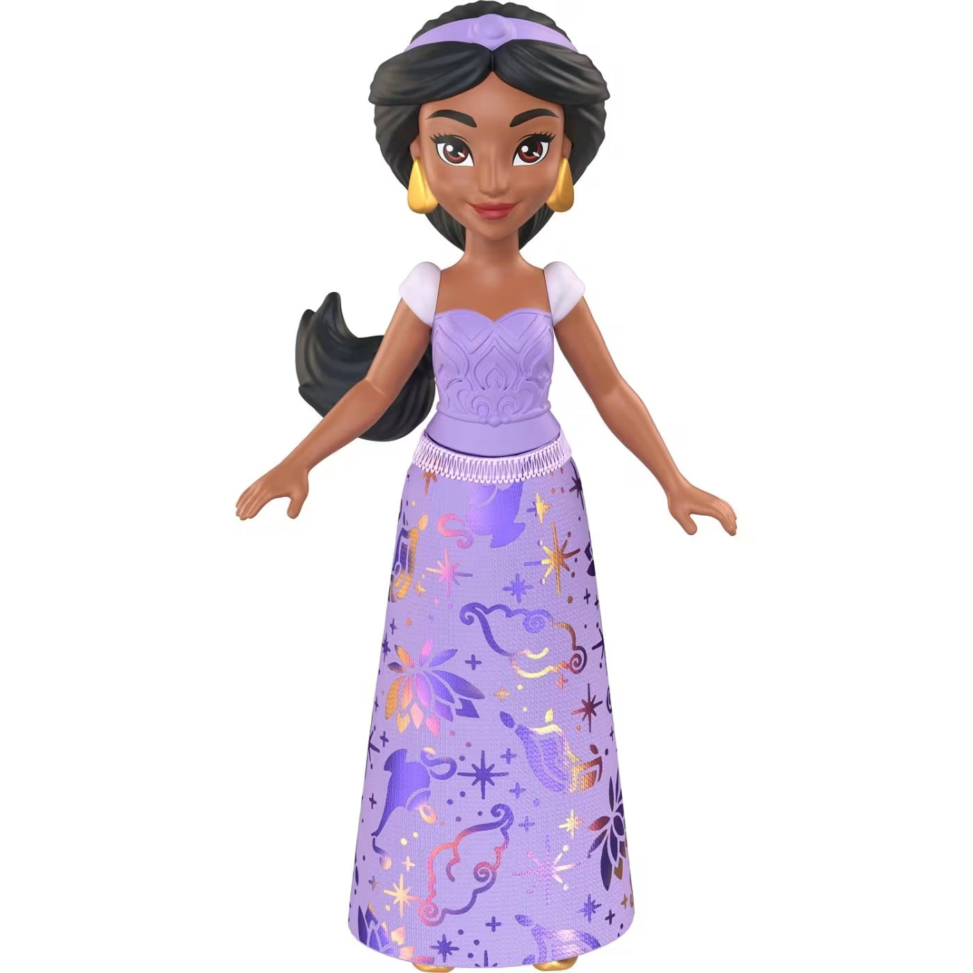 Mattel Disney Princess Jasmine 9 cm Articulated Mini Doll HLW69 – Purple Dress Outfit
