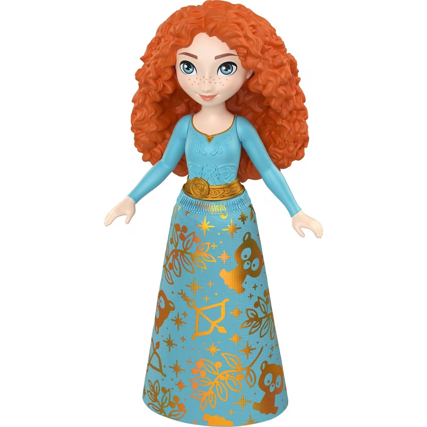 Disney Princess Merida Shiny Outfit Mini Doll 9cm – Articulated Figure JBX52 by Mattel