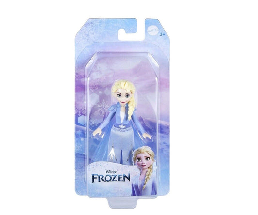 Mattel Disney Elsa Princess Frozen 9cm Articulated Mini Doll Dark Blue Outfit