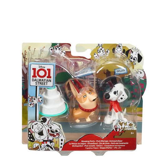 Disney 101 Dalmatian Street Wedding Party Figures 2-Pack – Mattel GBM40