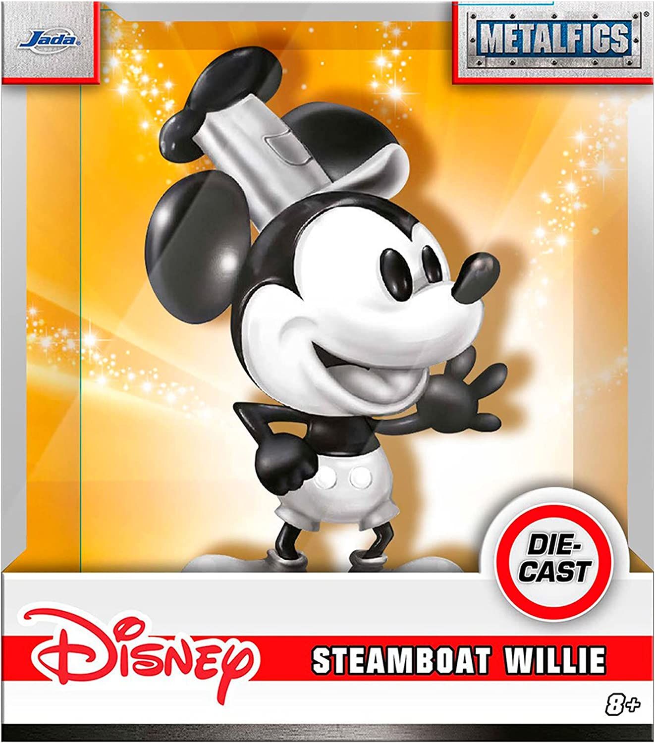 Jada Toys Disney Steamboat Willie Figure 10cm – Classic Mickey Mouse Collectible Toy