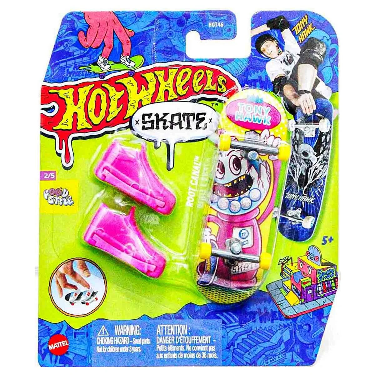 Hot Wheels Skate Tony Hawk Fingerboard & Shoes – Assorted Design | Mattel