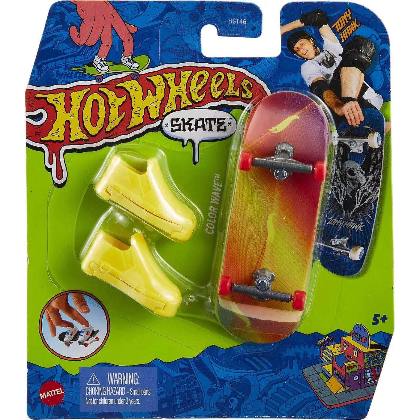 Hot Wheels Skate Tony Hawk Fingerboard & Shoes – Assorted Design | Mattel