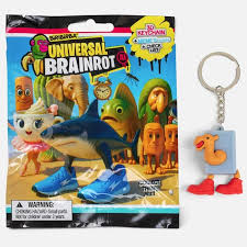 Italian Brainrot Universal 3D Mystery Keychain Blind Bag – Collectible Figure & Sticker
