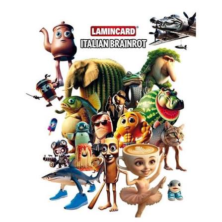 Lamincard Italian Brainrot Trading Cards Booster Pack – 5 Cards | 162 to Collect
